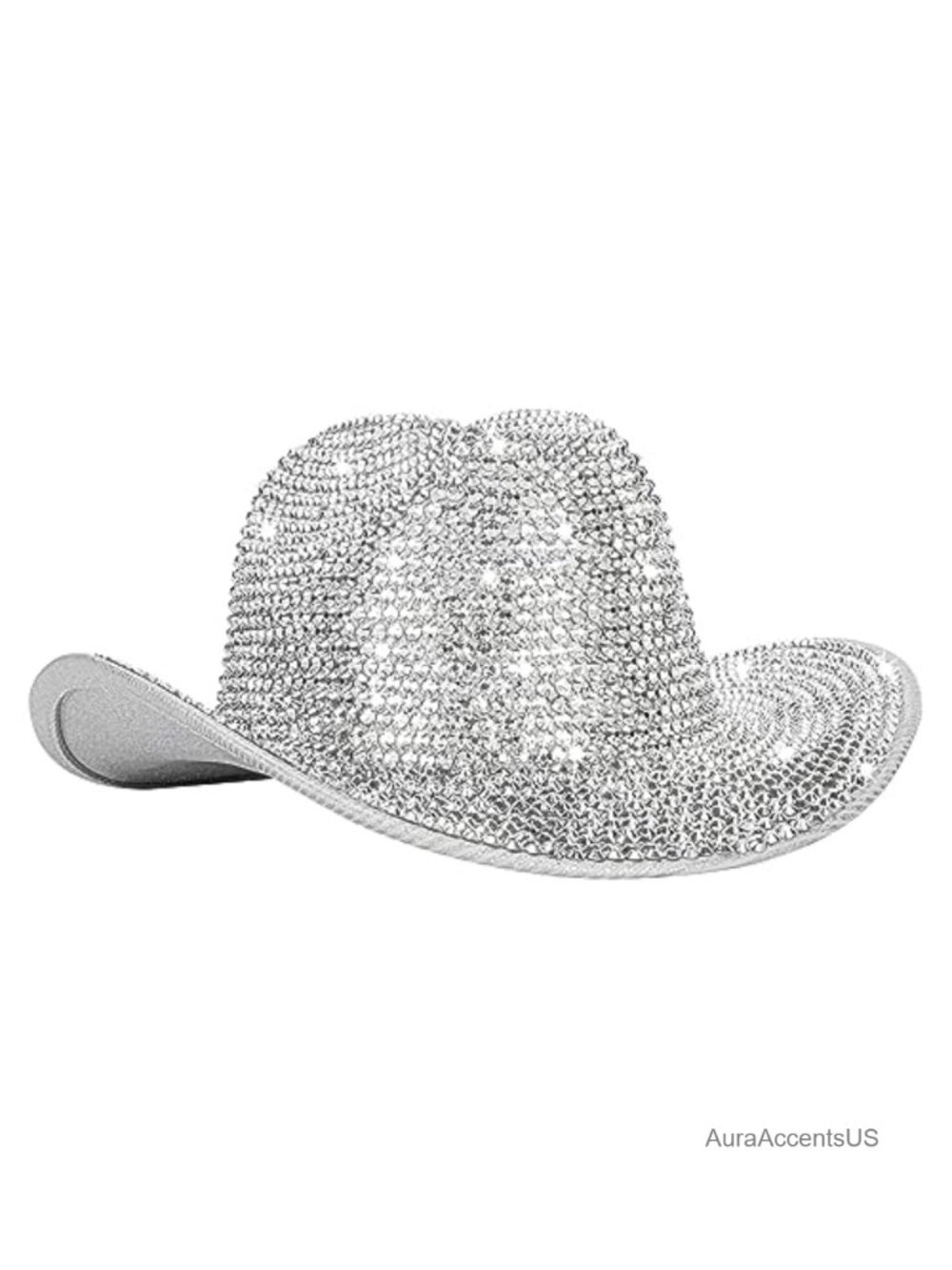 Rhinestone Fringe Western Cowboy Hat Wide Brim M-L Festival Party